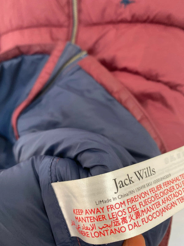 Fabulous lightweight maroon puffer jacket Jack Wills UkLarge men’s GW001