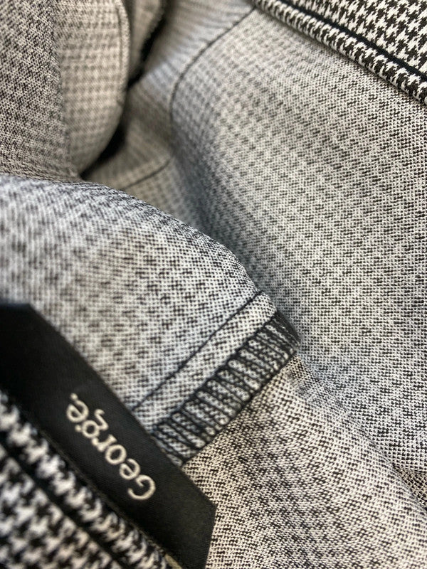 Fabulous George monochrome checked trousers Uk22 YM001