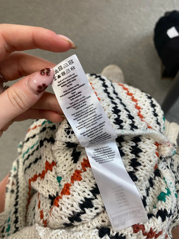 Stunning F&F crochet striped top UK10 MB001