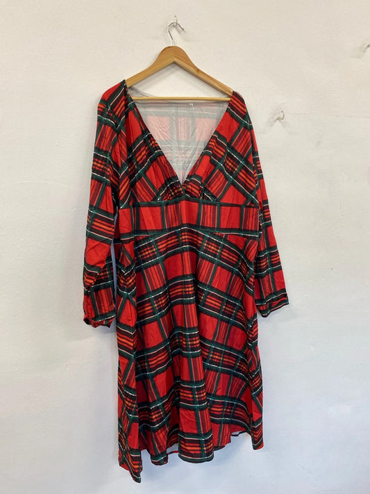 Fabulous Tartan party dress Uk 4XL fun and frolics NC001