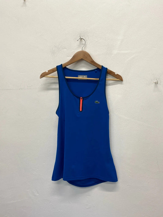 Stunning Lacoste tennis top cobalt blue Uk10 LH002