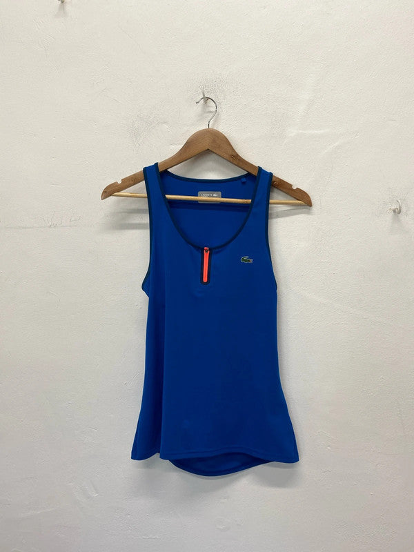 Stunning Lacoste tennis top cobalt blue Uk10 LH002