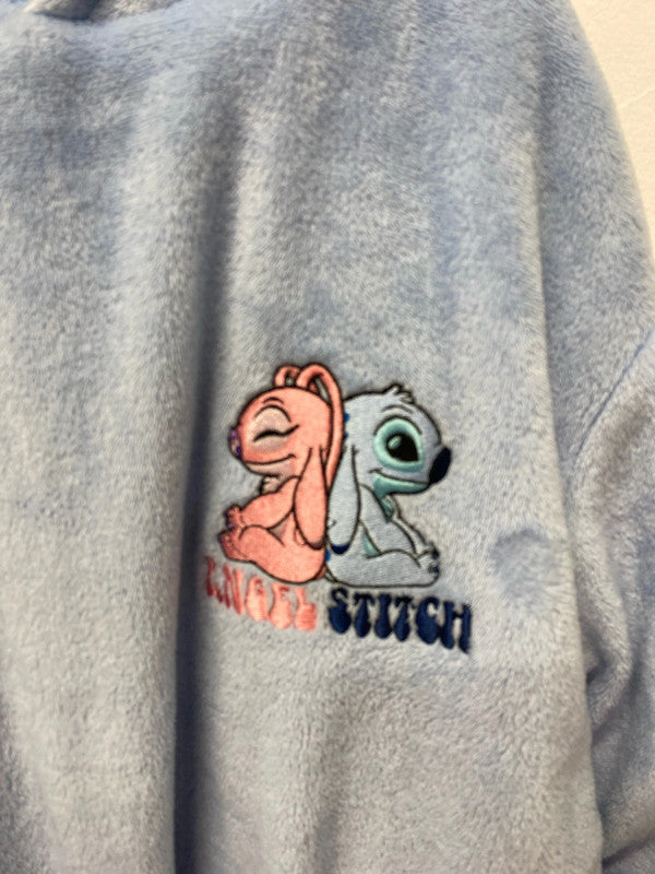 Fabulous Reversible Lilo &!Stitch fleece pyjama top hoodie Age 9-10 JS004