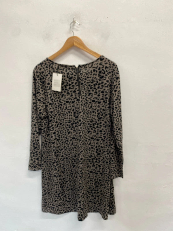 Fabulous Z by Z sand animal soft tunic knit top Uk16/20 CR002