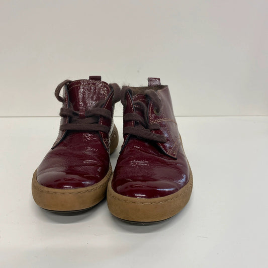 osef Seibel Maren 02 Red Patent Leather Faux Fur Lined Boots UK 4 NC001