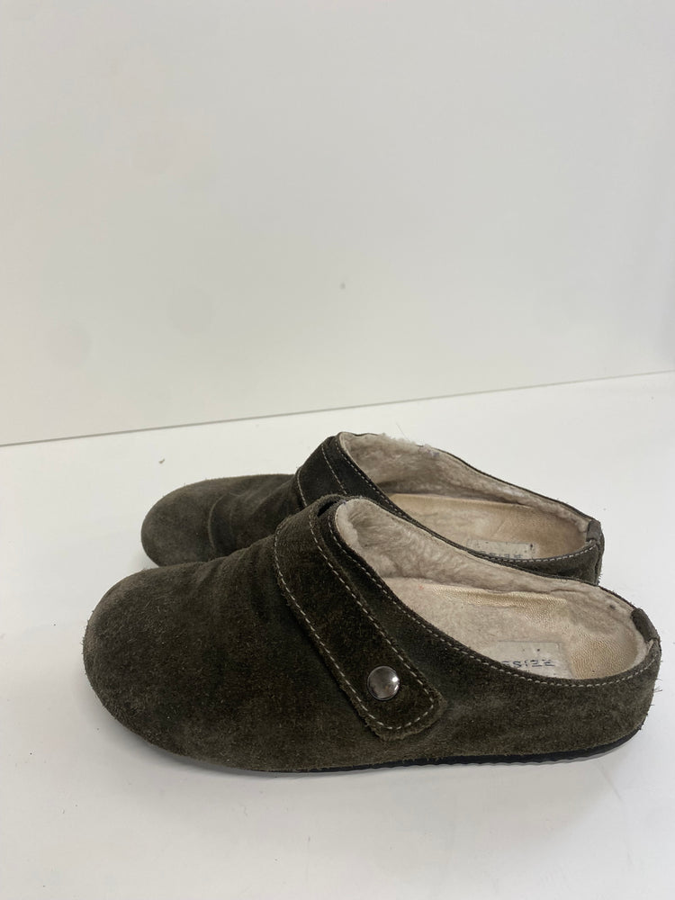 Reiss ambler shearling lined suede slippers Uk4 SS002