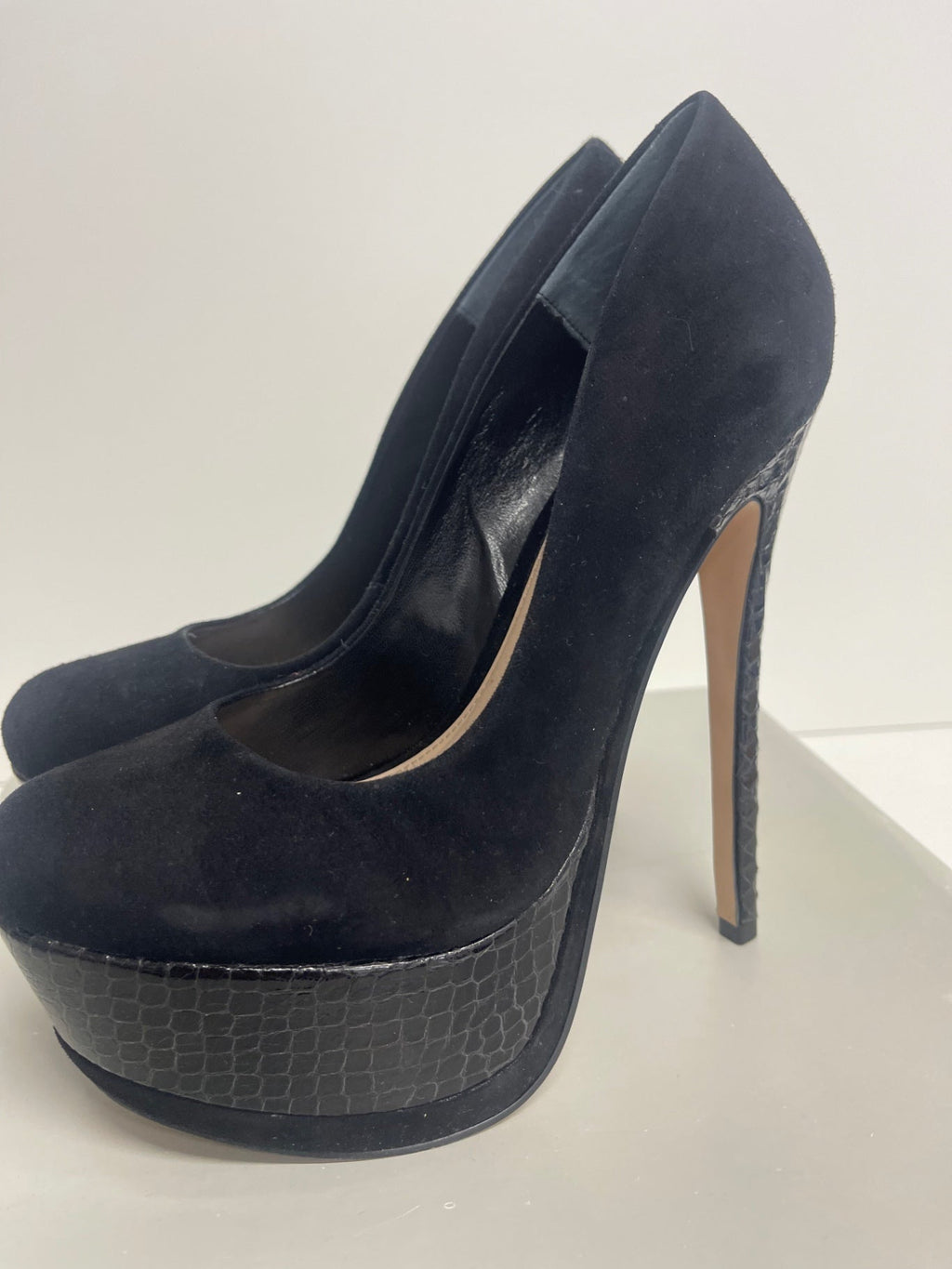 Stunning Carvela by Kurt Geiger super high sexy Heels Uk6 Black PP546