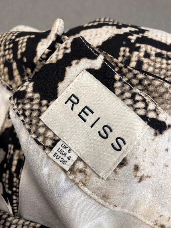 Lovely reiss snakeprint midi dress UK 8 SD002