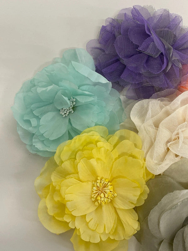 Unbranded Fabulous Colourful Flower Hair Clips & Brooches Bundle #1 AT001