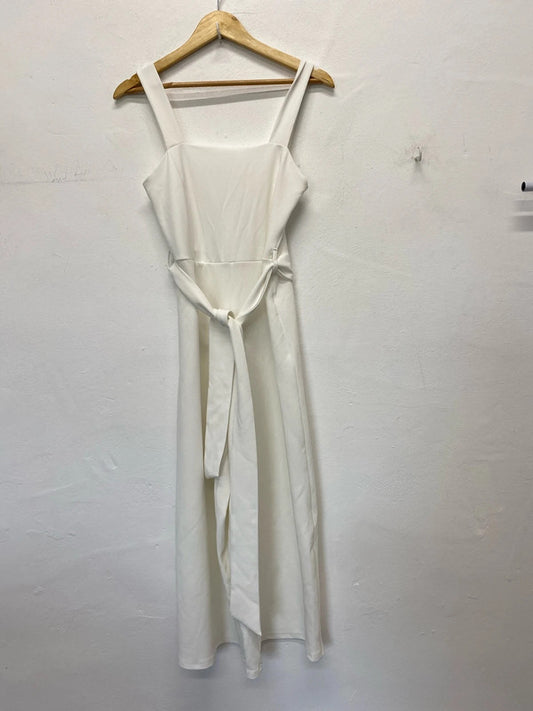 Fab New Look cropped jumpsuit ivory UkM occasions events MB001