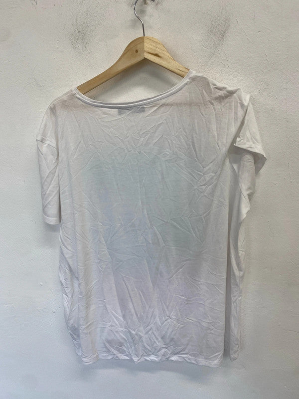 Lovely m&s Summer printed tshirt UK 22 LK006