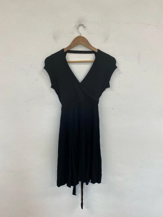 Cultus Stylish Black Jersey Midi Dress Size M JM004