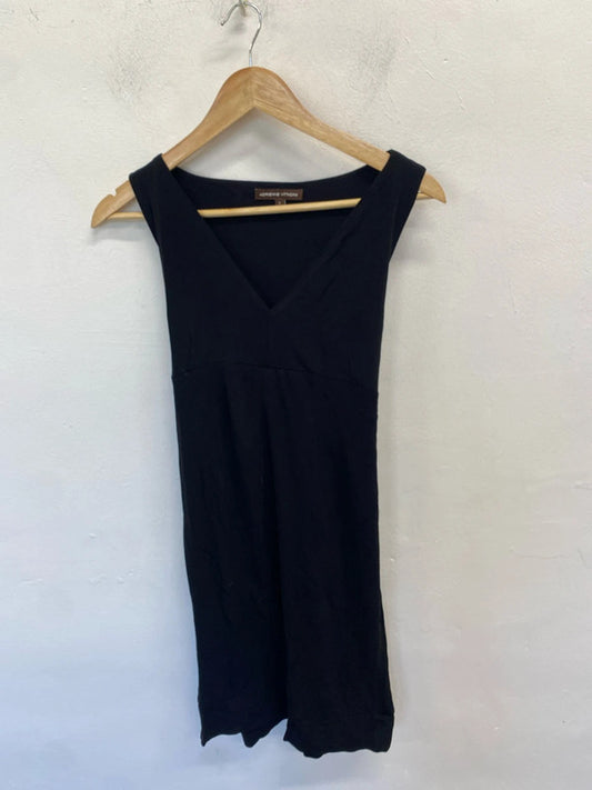 Gorgeous Adrienne vittadiini black low bust tie waist formal dress UK L AE001