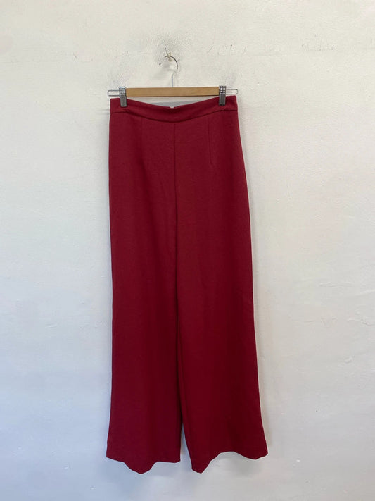 Lovely kookai boysenberry red floaty trousers UK 10 CJ001