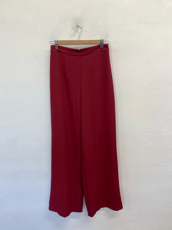 Lovely kookai boysenberry red floaty trousers UK 10 CJ001