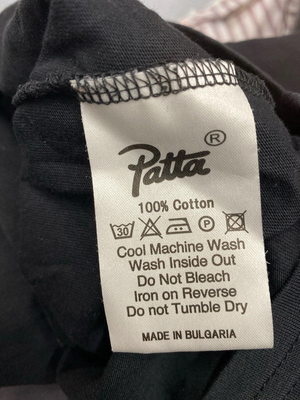 Great Men’s Basic Patta black T shirt UkM cotton LL003
