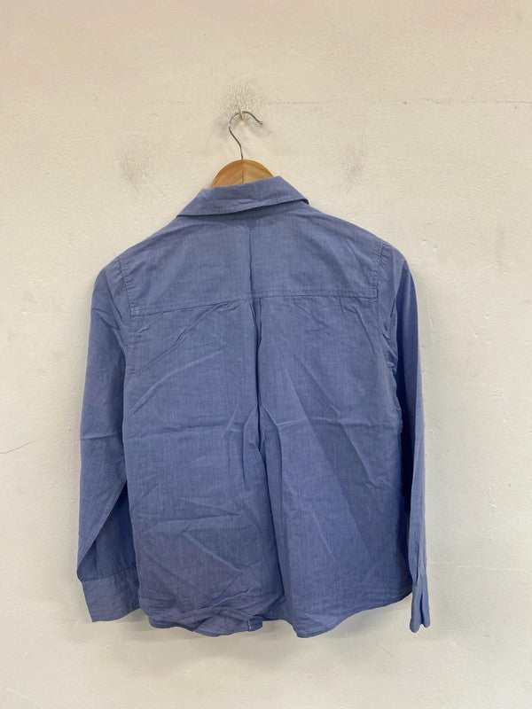 Boden Chic Light Blue Button Up Shirt UK 10 MM005