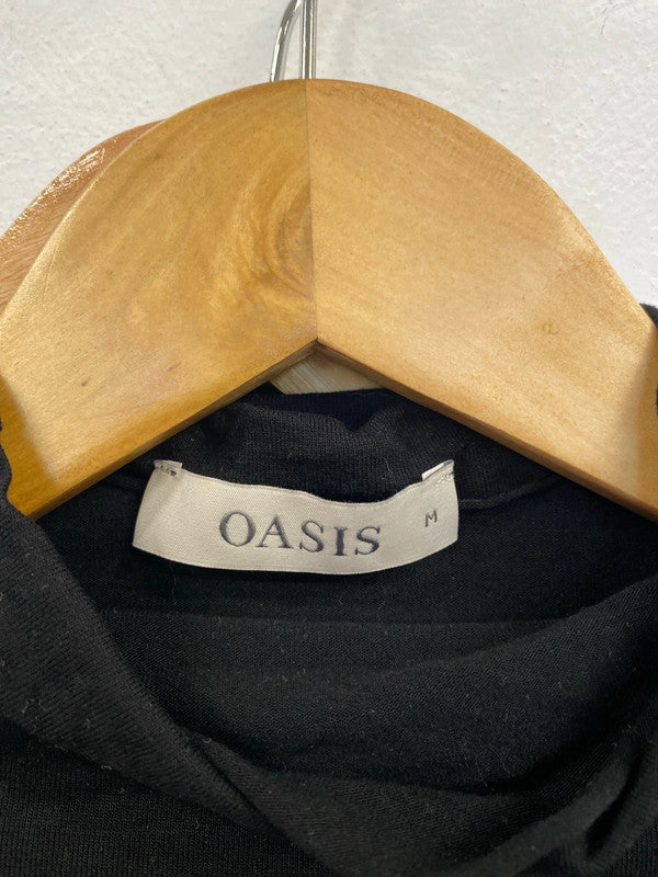 Oasis & Warehouse Chic Black Turtlenecks Duo Size M-L #22 LN001