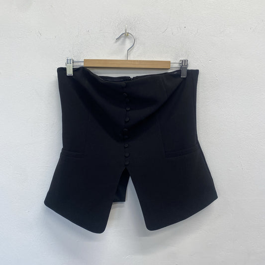 Lovely Anthropologie Black Bandeau Top UK 12 SS002