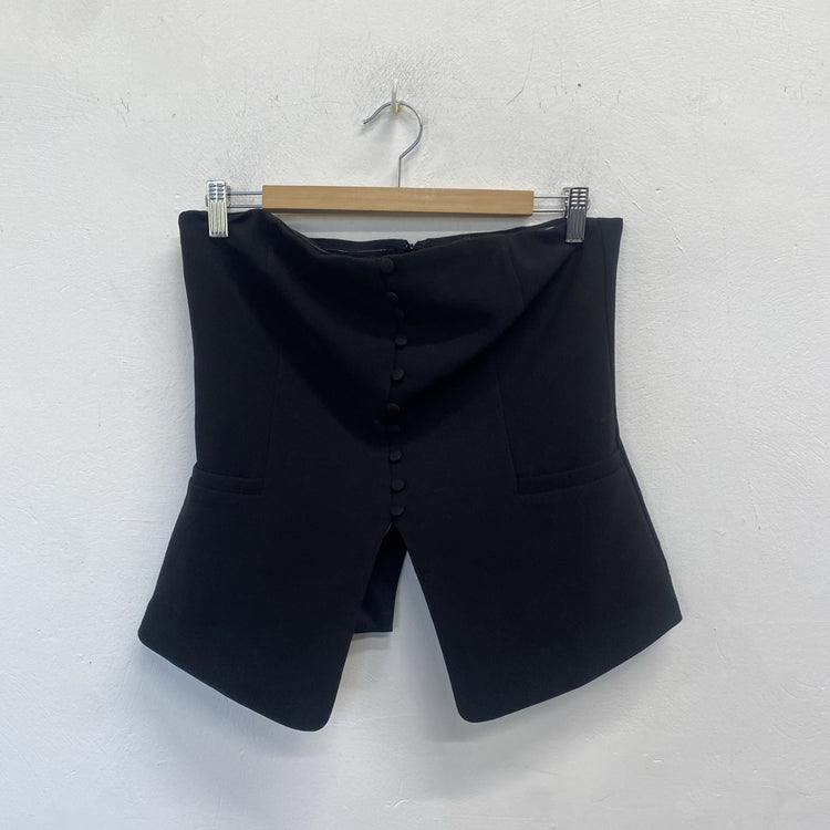 Lovely Anthropologie Black Bandeau Top UK 12 SS002