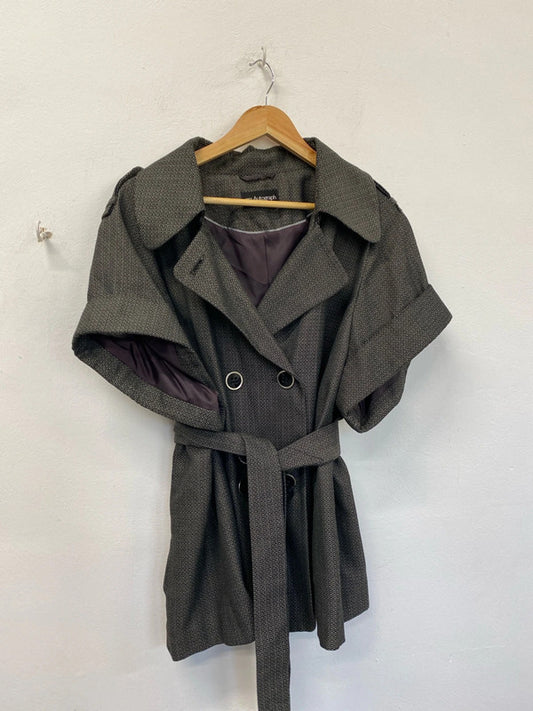 Fabulous Autograph by M&S Brown black micro check Jacket occasion events Uk22 NC001