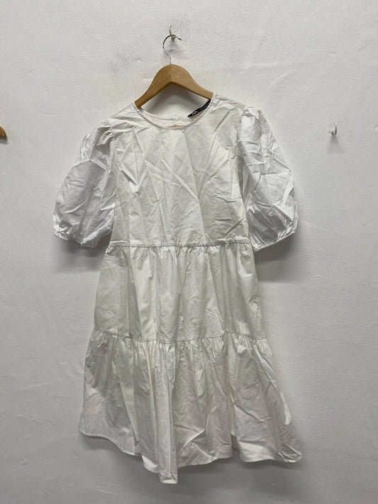 Fabulous poplin white Zara dress UkL KS002