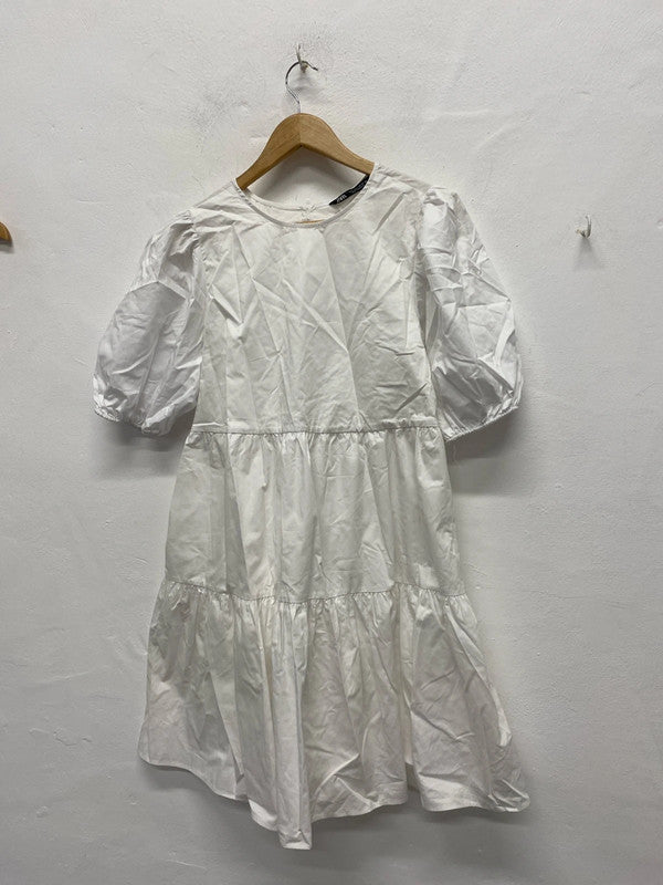 Fabulous poplin white Zara dress UkL KS002