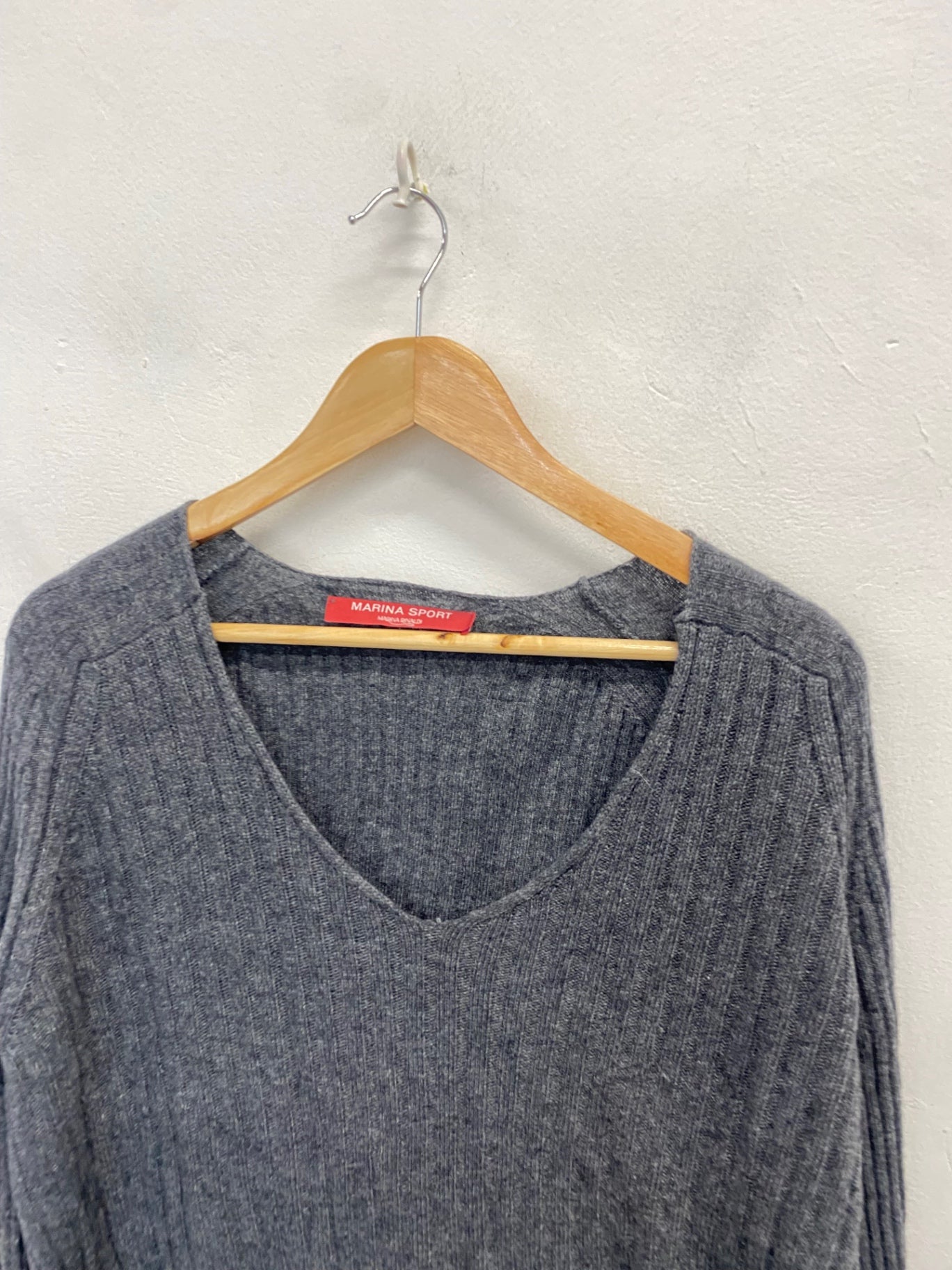 Stunning Marina Sport knit Sweater UK 16/18 Dark Grey SO560