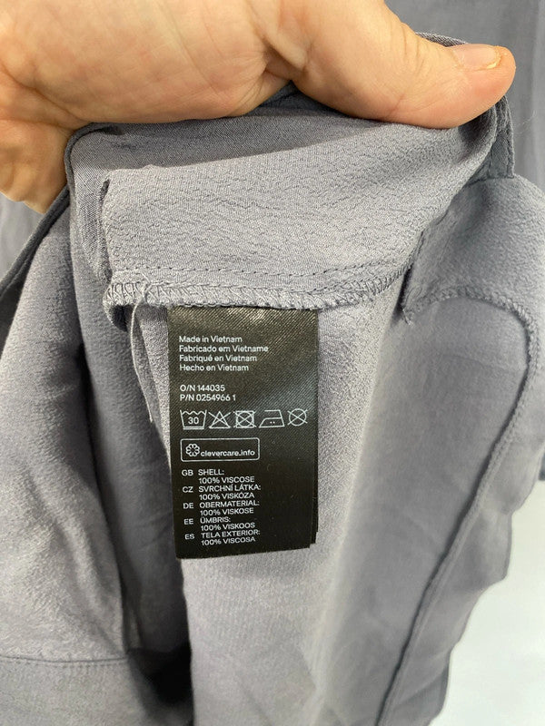 Beautiful soft grey H&M shirt dress tunic 16 KM003