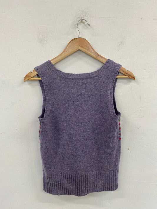 Atmosphere Stylish Purple Knit Vest UK 12 MM005