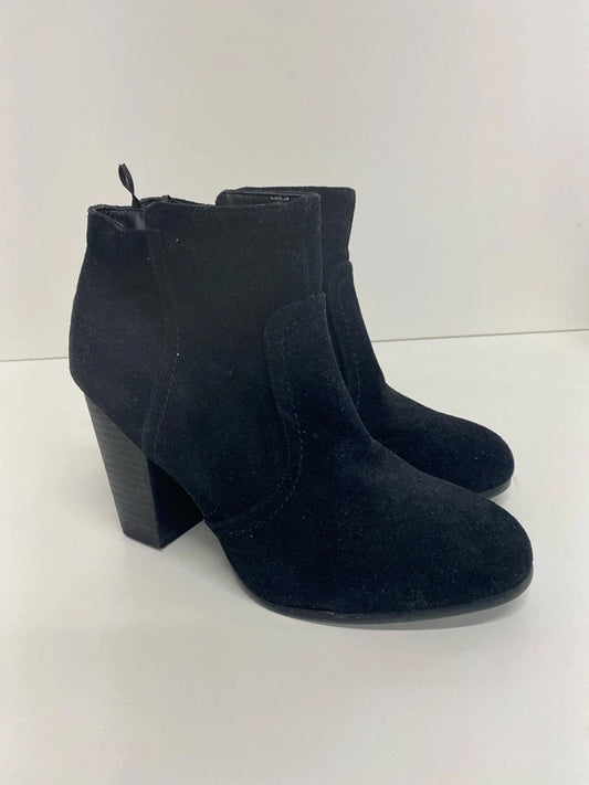Fabulous Black Suede block heel ankle boots H&M KM003