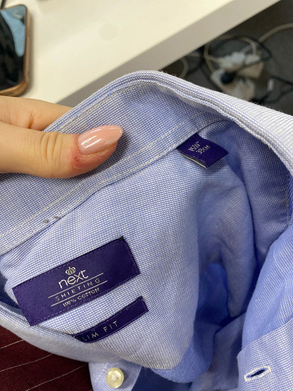 Lovely next men’s slim fit shirt UK 15.5inch collar TC002