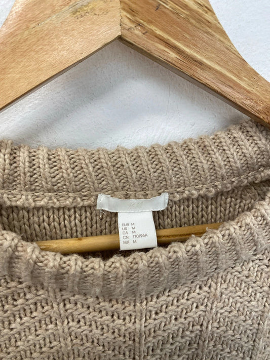 Super cosy biscuit brown H&M M jumper KM003