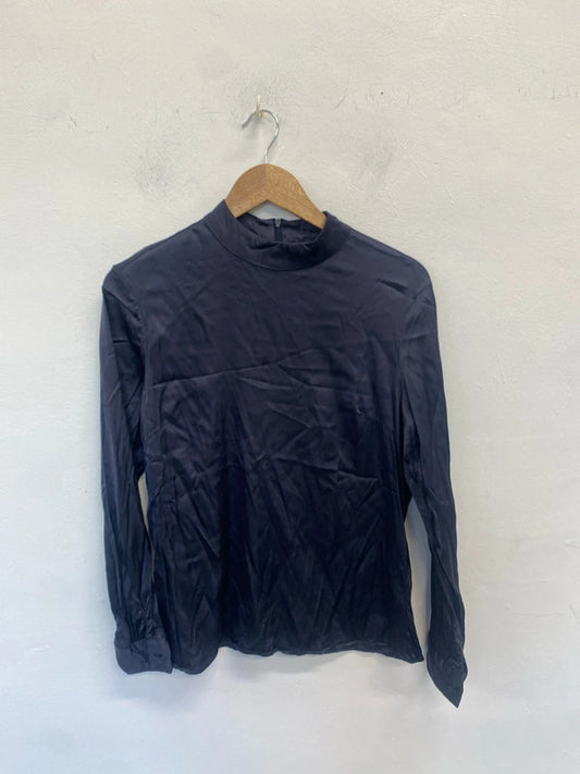 Lovely Yaya navy long sleeve top UK 10 SS002