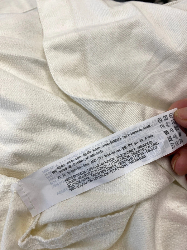 Fabulous Zara Cream Denim Midi shirt Dress UkM KS002