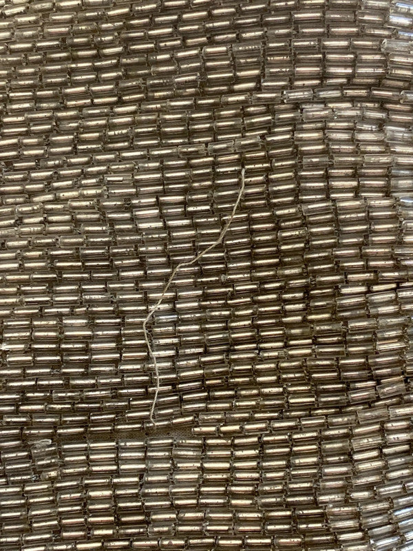 Accessorize Fabulous Silver Beaded Clutch NC001