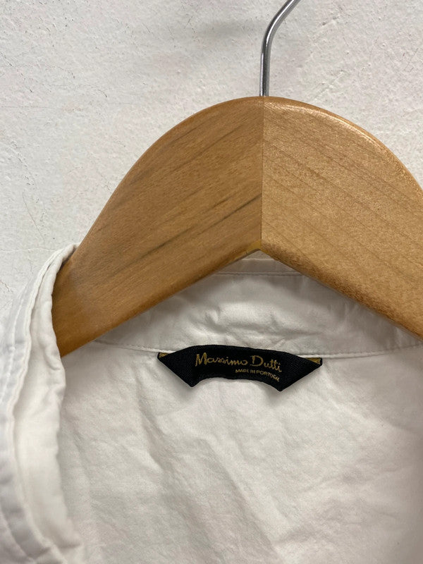 Lovely massimo dutti half sleeve white shirt UK 8 MS002