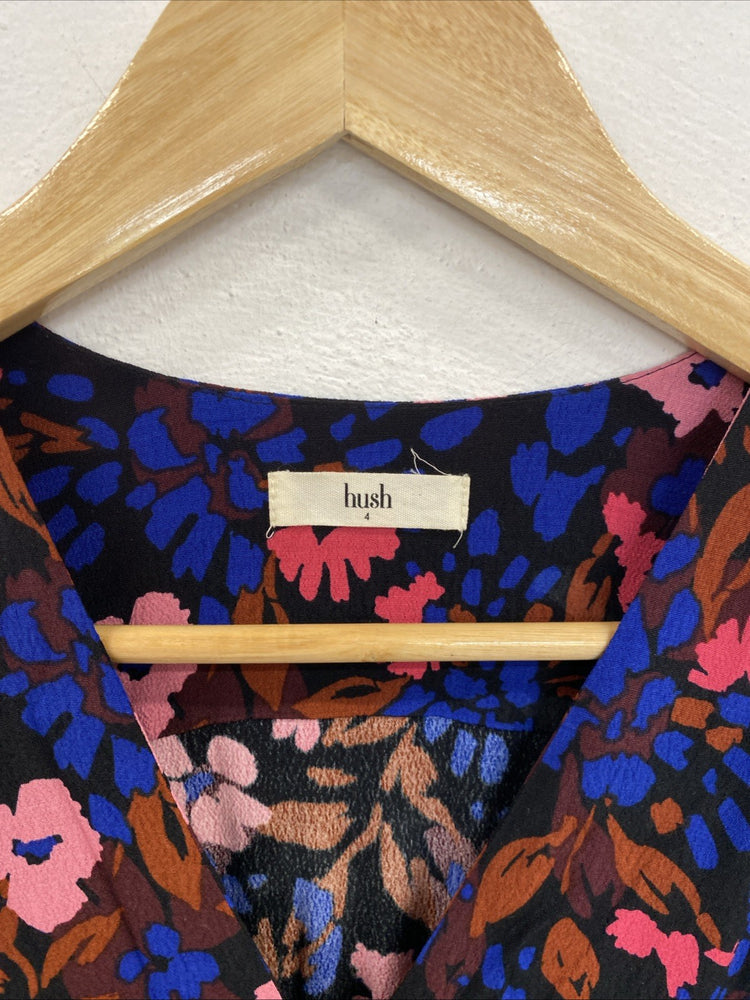 Hush Edolie Floral Tea Dress Midaxi UK 4 SS004