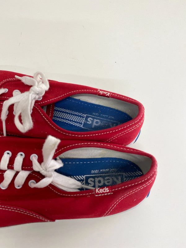 Fab Cherry Red Classic Keds Uk7.5 trainers JH001