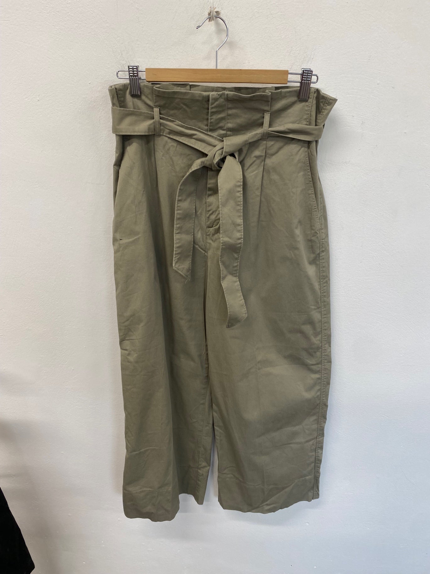 Fabulous H&M Paper bag Trousers 16 Khaki DM002