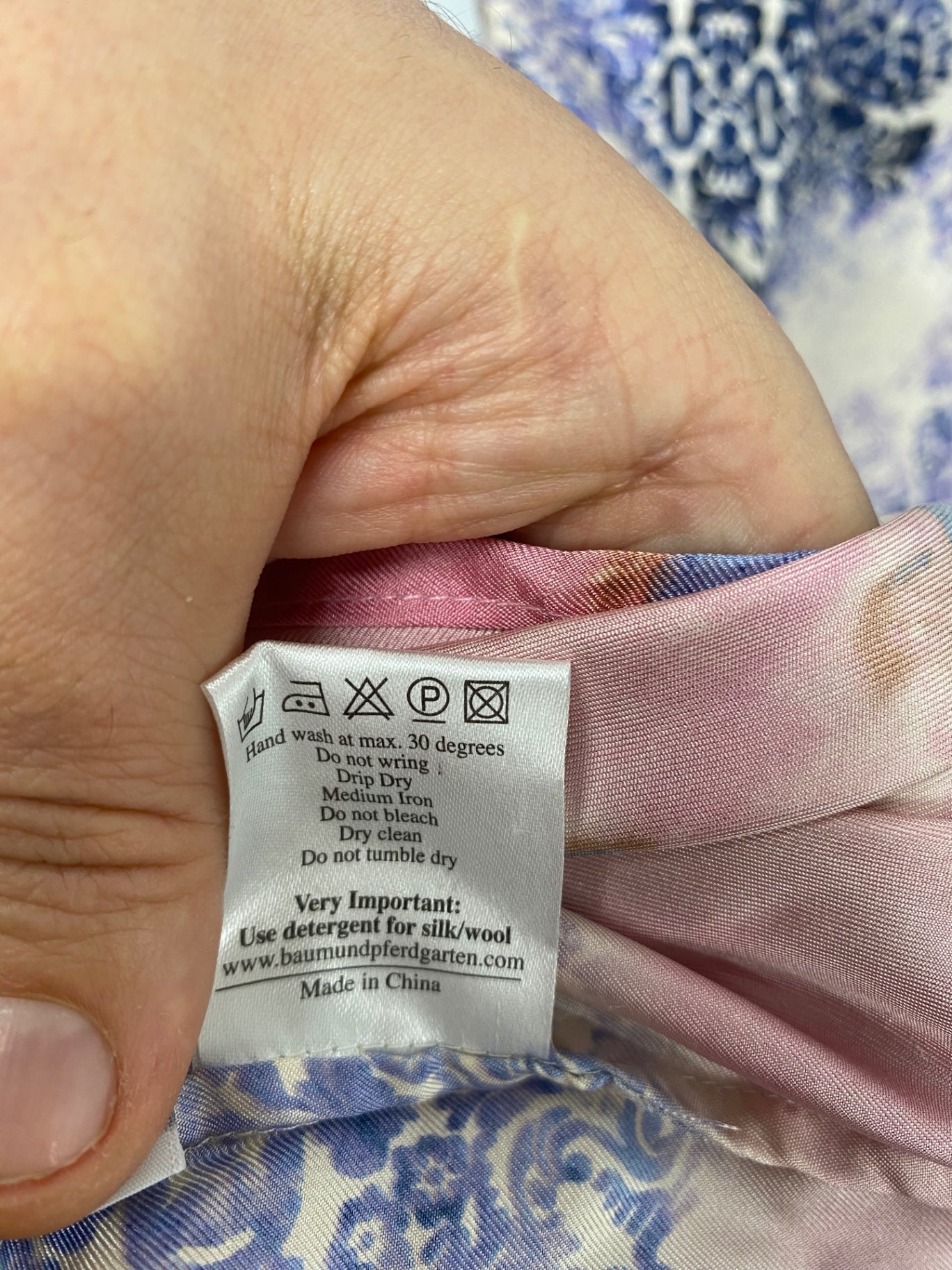 Fabulous Baum und Pferdgarten Blouse 14 Blue and Pink Mediterranean DM002