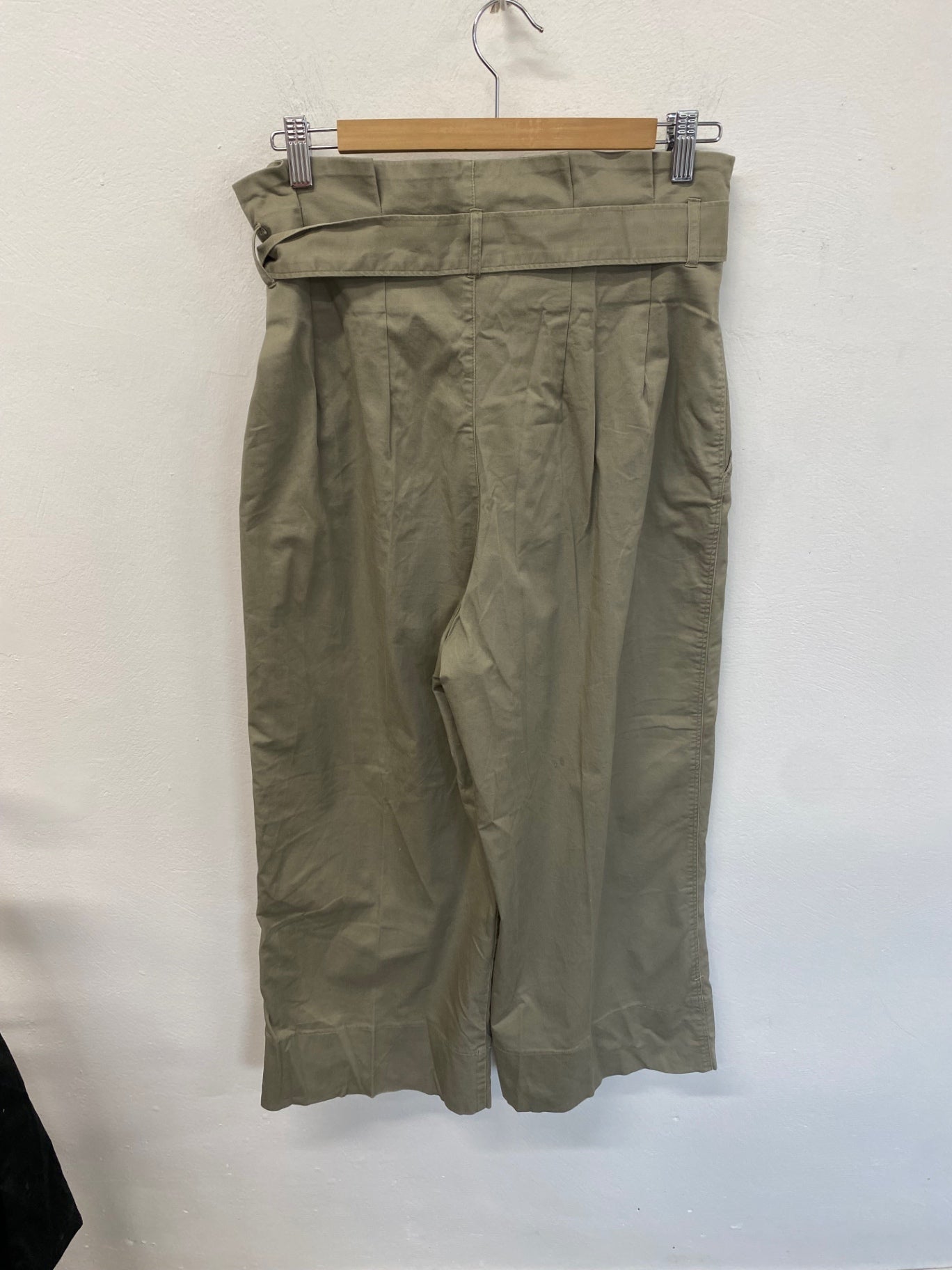 Fabulous H&M Paper bag Trousers 16 Khaki DM002