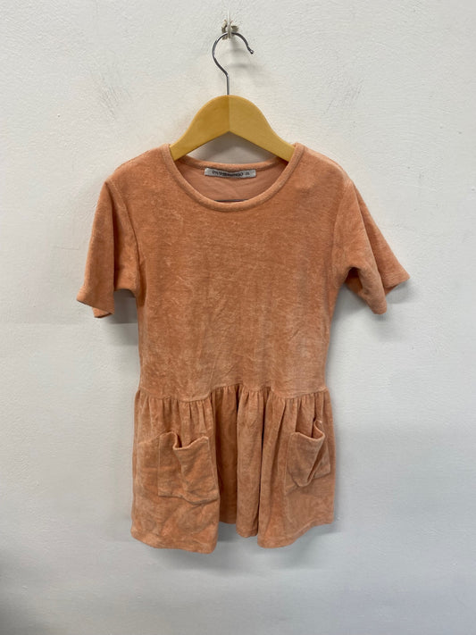 Fabulous Mingo towelling beach swim summerDress 4-6 years Peach DM002