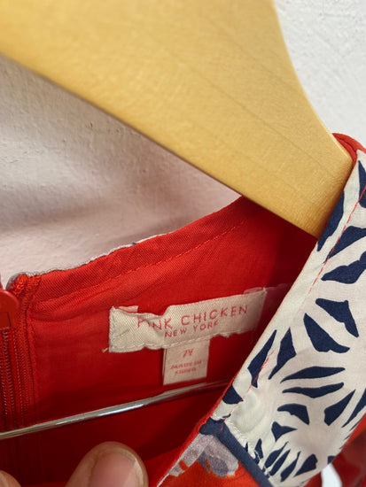 Fabulous Pink Chicken girls Dress 7 years Red DM002