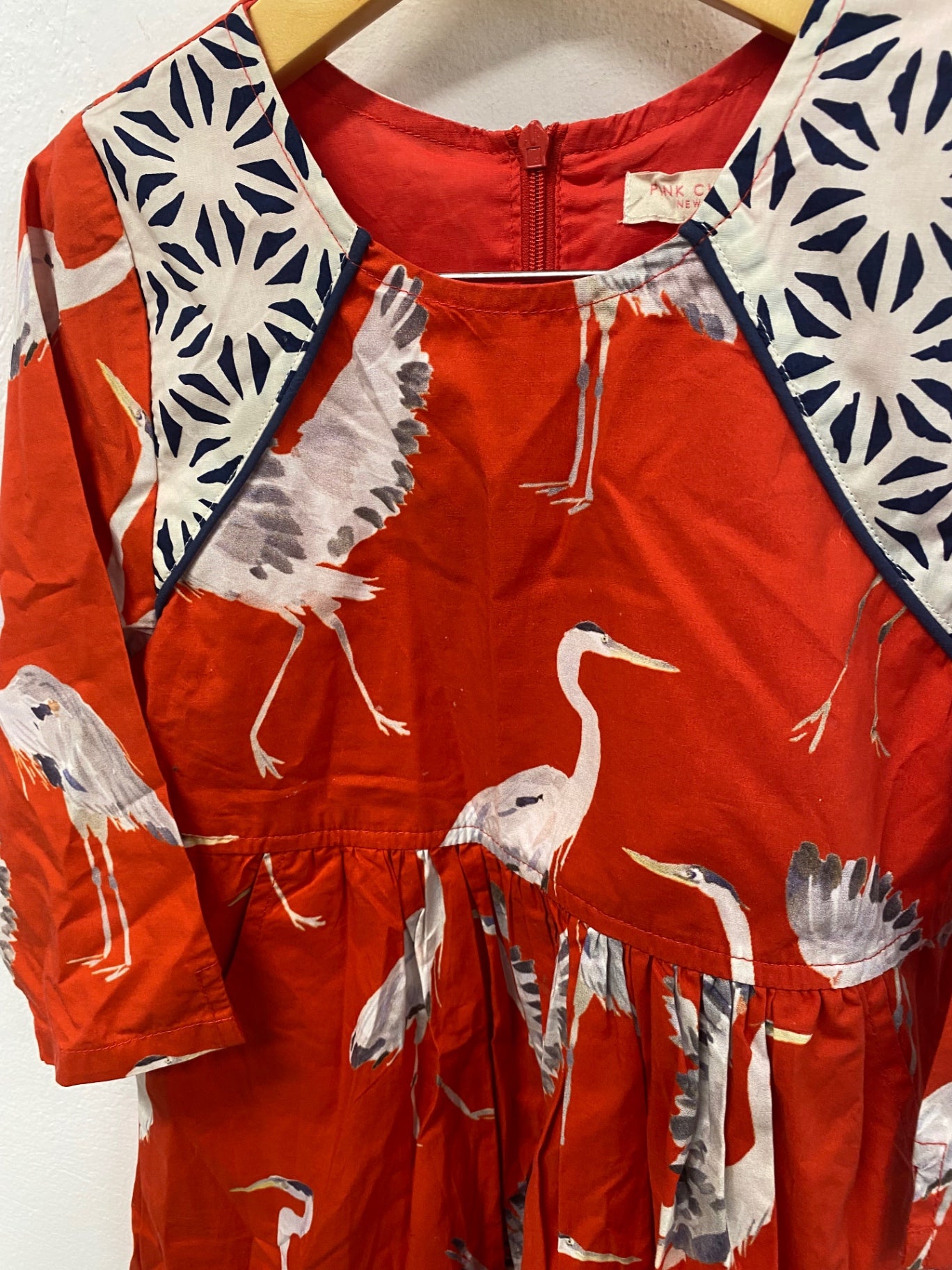 Fabulous Pink Chicken girls Dress 7 years Red DM002