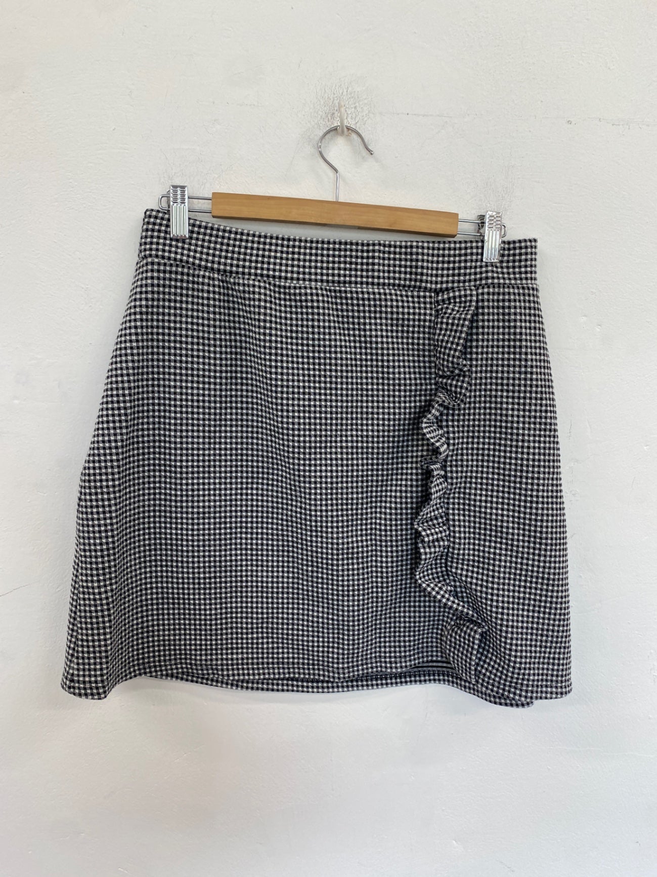 Fabulous TU Skirt UK 16 Black and White Gingham LB001