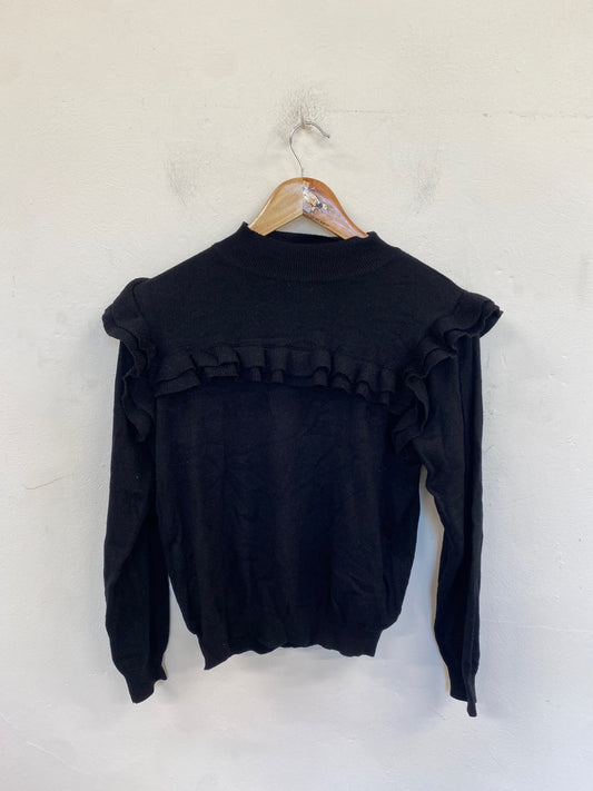 Fabulous Marks & Spencers Sweater UK 14 Black Sparkle LB001