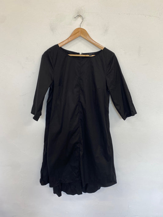 Fabulous COS Cotton Blend Dress Uk 12 Black LB001