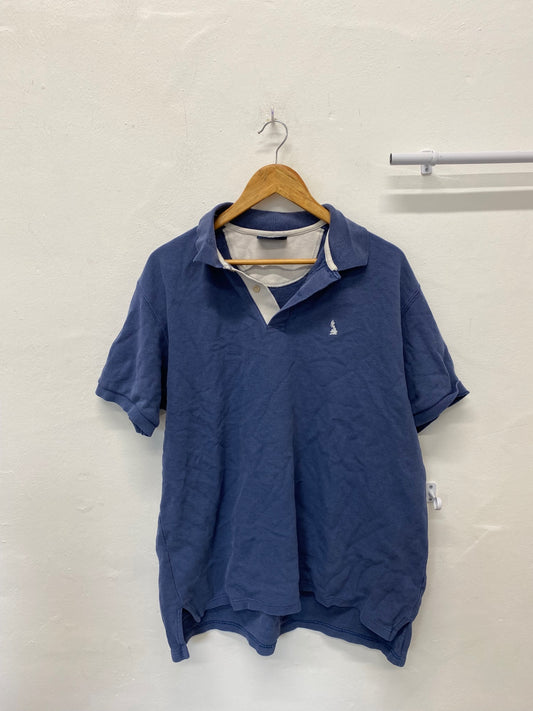 Fabulous Hackett Polo Shirt pure  cotton  XL Blue men’s KM001