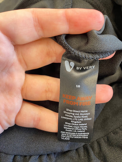 Fabulous Very Trousers UK 18 Black LB001